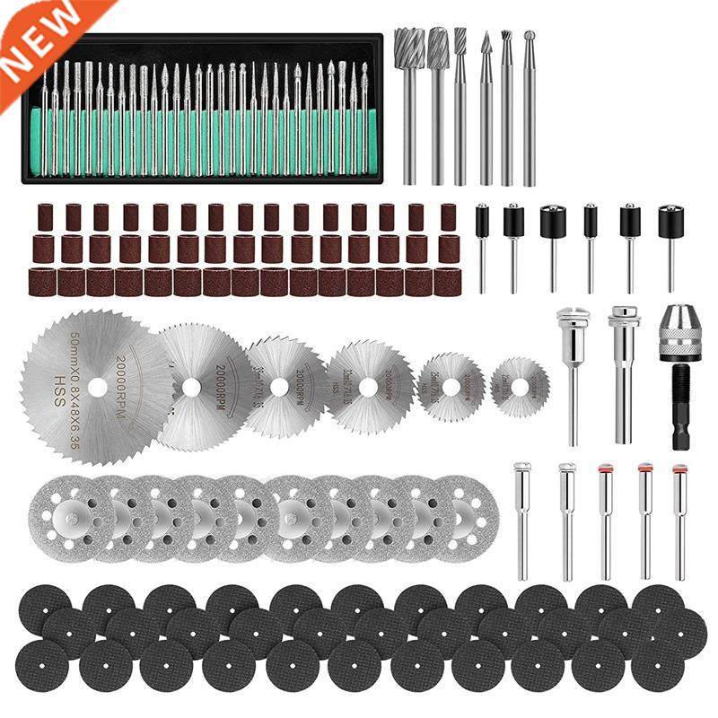 147Pcs Rotary Tool Kit with Keyless Chuck,HSS Rotary File, D