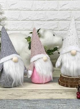 Xmas Ornament Faceless Doll Christmas Decoration Non-woven P