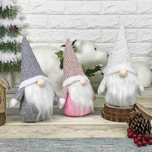Xmas Ornament Faceless Doll Christmas Decoration Non-woven P