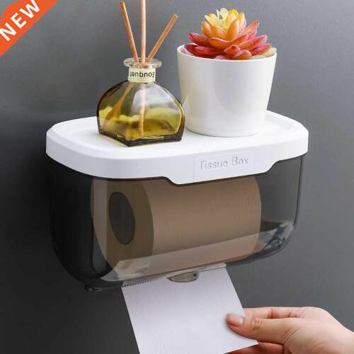 Waterproof Toilet Paper Holder Tissue Box Bathroom Storage P