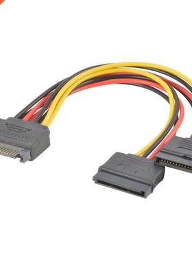 SATA Power 15 pin Y Splitter Cable Adapter Male to Female f