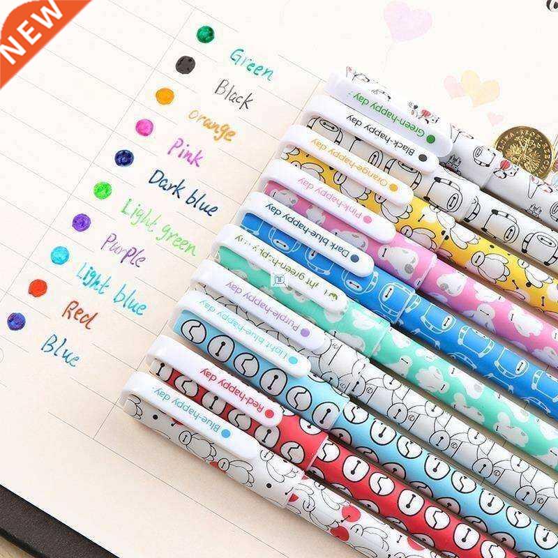 10 Different Colorsbox Color Pen Gel Pens Pen Cute Korean