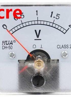 DH-50 2V 3V 5V 10V 15V 30V 50V 75V DC Measuring Range Panel