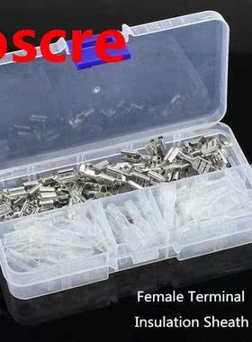 120pcs (60 set ) 6.3mm Crimp Terminals Insulated Seal Elec