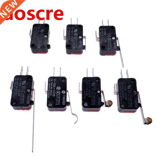 Mini limit switch travel switch 3pins roller arc lever snap