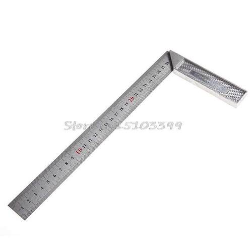 30cm Portable Stainless Steel Right Measuring Angle Square R