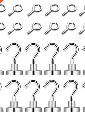 Magnetic Hooks Heavy Duty Earth Magnets with Hook for Refrig