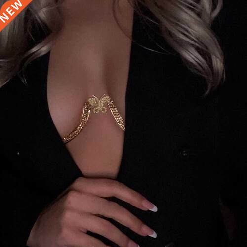 Butterfly Delicate Women Chest Bracket Bras Chain Body Jewel