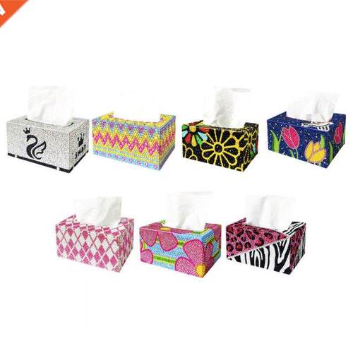 5D DIY Diamond Painting Tissue Box Handmade DIY Luxury Rhine