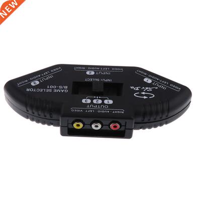 Way Audio Video AV RCA Switch Switcher Splitter+Cable