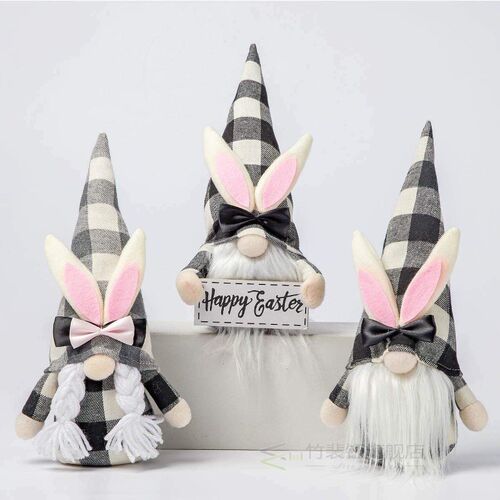 Bunny Gnome Home Decor Spring Easter Collectible Figurine To