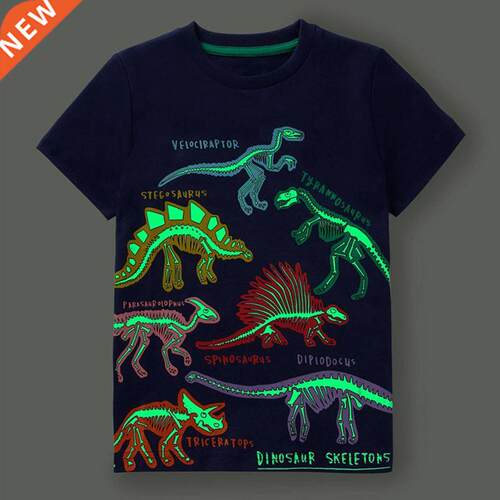 SAILEROAD 2-7 Years Cartoon Dinosaurs Short Sves Spring S