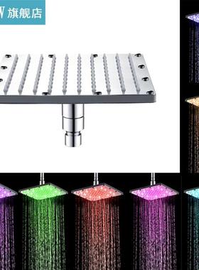 Recableght Shower Head Lights 3-Color Change Rainfall Square