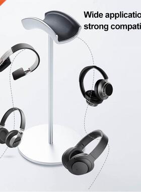 U-Type c Aluminum Headphone Stand Rack Soft Leather Tray S