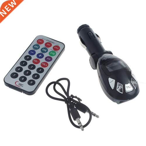 LCD FM Transmitter Car Kit MP3 Player Support USB SD MMC Slo
