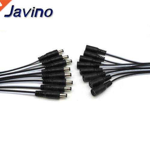 5pcs 5.5x2.1 Plug DC male or Female Cable Wire Connector For