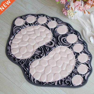 40*60CM Feet Bath Mat Toilet Rug Non-slip Bathroom Rugs Area