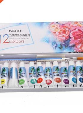 12 Colors Acrylic Paints 5ml Tubes Oil Drawing Painting Pigm