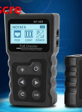 NF-488 Network Cable Tester Lan tester LCD PoE Checker Inlin
