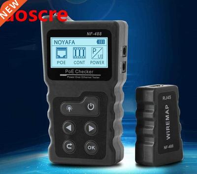 NF-488 Network Cable Tester Lan tester LCD PoE Checker Inlin