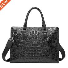 2021 Brand Men's Crocodile Pattern Briefcases Designer A