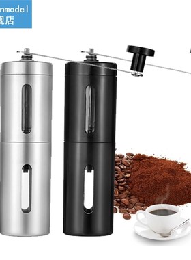 Silver Coffee Grinder Mini Stainless Steel Hand Manual Handm
