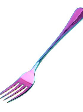 Table Forks Set, 6Pcs Rainbow Color Tableware Cutlery Dinner