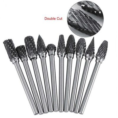 Wholesale 10pcs/Lot Tungsten Caride Steel Rotary Files urr