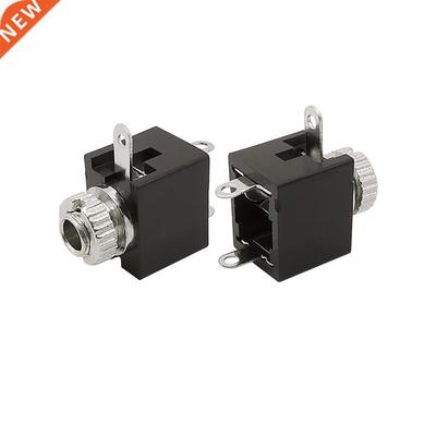 5Pcs PJ201M Female Audio Jack Socket Connector Mono Channel