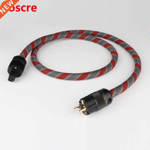 HI end Power Cable EU Power Cord with Gold-plated European p