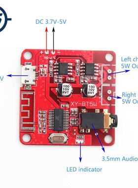 Bluetooth Audio Receiver Amplifier Board 4.2 MP Lossless De