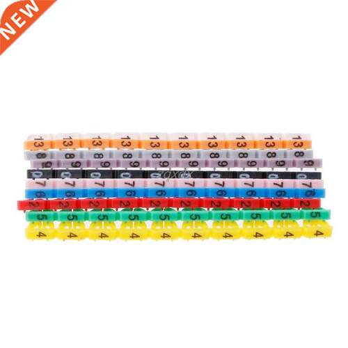 100pcs Label Mark RJ45 RJ11 RJ12 Color Numeric Cable Tool Z0