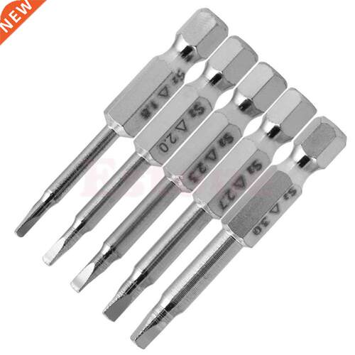 5 Pcs Magnetc Trangle Head Screwdrver Bts S2 Steel 1/4