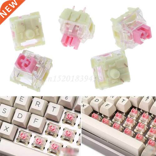5pcs TTC Pink Mechanical keyboard Switch Pink Gold Contact S