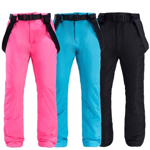 New Winter Thicken Warm Skiing Pants Men Women Lovers Windpr