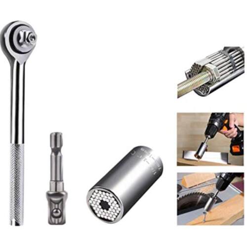 1/4		-/4		 (7-19mm) Multi-Function Ratchet Wrenc
