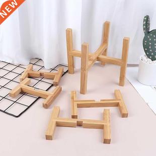 Plant Stand Shelf Wood Planter Pot Trays Flower Pot Rack Str