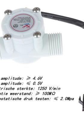 1/2 		Water Flow Sensor 1-0L/Min Hall Flowmete