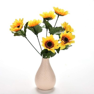1 Pcs Artificial Fake Sunflower Home Room Decor Real Touch F