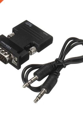 Newest HDMI-compatible to VGA Adapter with Audio Male VGA to