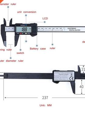 Digital Caliper Electronic Carbon Fibre Vernier Calipers 150