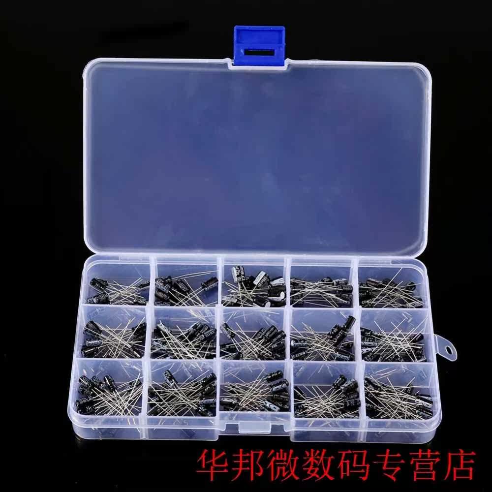200pcs/Set DIY 15 Capacitance Model 0.1uF-220uF Electrolytic