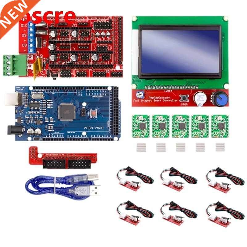 D Printer 12864 LCD Display+MEGA2560 Main Control+Ramps1.4