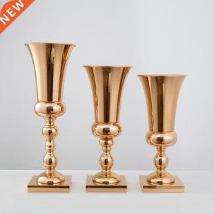 43/47 Cm Gold Silver Flower Vase Wedding Decoration Metal Ir
