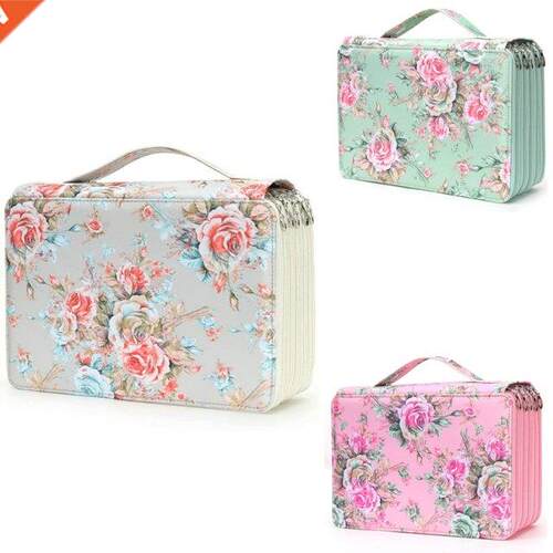 252 Slots Pencil Holder With Zipper Closure Twill Fabric Lar