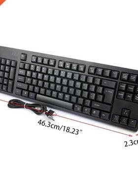 4.76Feet Wire Length Left-Handed Keyboards Plug and Play 2 x