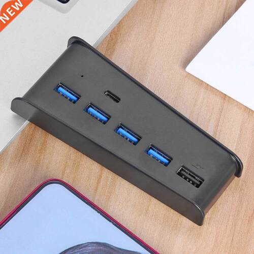 For Ps5 Usb Hub 6 In 1 Usb Splitter Expander Hub Adapter Wit