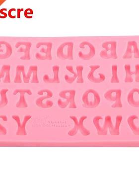 26 Letters Pastry forms Silicone Mold Alphabet Pink Handmade