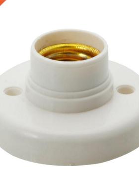 E27 lamp holder, Round Lamp Bulb Socket Bases White lamp hol