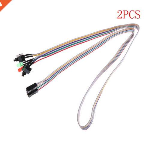 2pcs/Lot PC Case Red Green LED Lamp ATX Power Supply Reset H